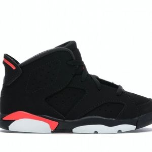 Jordan 6 Retro Black Infrared Toddler Sneakers